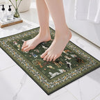 Dog Rug for Entryway, 2x3 Washable Kitchen Mat Ultra-Thin Soft, Non-Slip Indoor by WelcometoBabovid