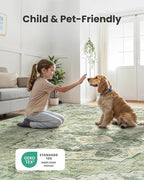 AMADA HOMEFURNISHING 9x12 Area Rug, Washable Low-Profile Large Area Rug - Image 4