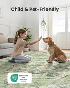 AMADA HOMEFURNISHING 8x10 Area Rug, Washable Low-Profile Large Area Rug - Image 6