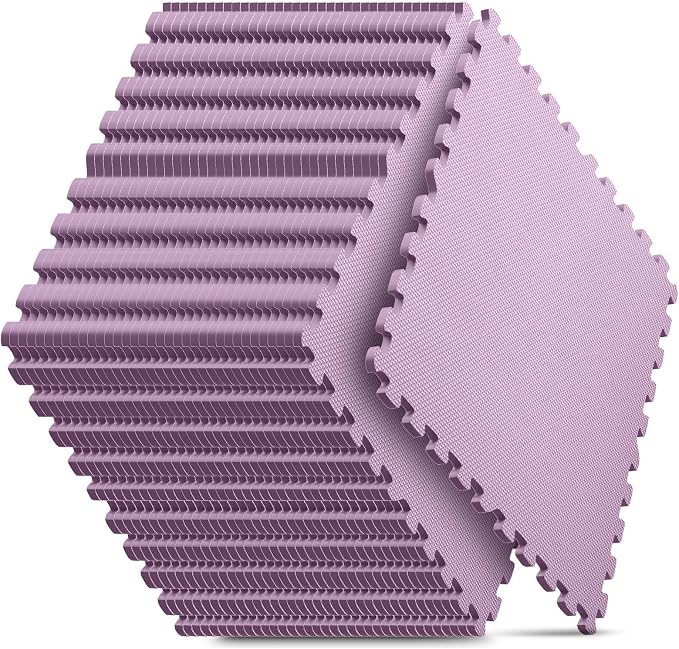 36 Pack Home Gym Mat, Puzzle Exercise Mat, EVA Interlocking Foam Floor Tiles by NazhuraGoodCompanionAtHome