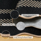 LIVEBOX Scalloped Easy Jute 2x3 Kitchen Rug, Washable Non Slip Farmhouse Area - Image 5