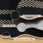 LIVEBOX Scalloped Easy Jute 3x5 Outdoor Rug, Indoor Outdoor Farmhouse Neutral - Image 5