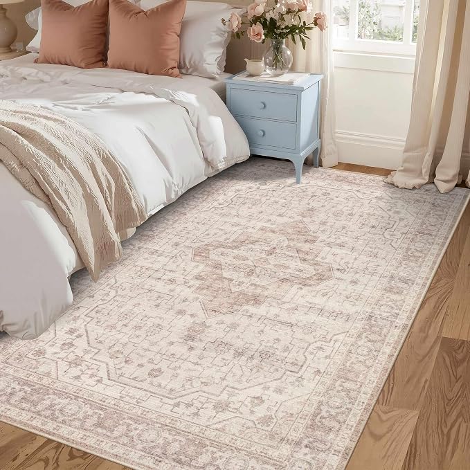 Rugxara 3x5 Washable Entryway Rug, Non Slip Boho Runner Rugs - Image 2