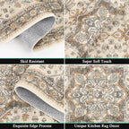 HEBE Boho Kitchen Rug Sets 3 Piece - Image 4