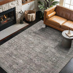 Rugxara 4x6 Rug for Living Room Bedroom, Vintage Retro Boho Area Rugs, Non Slip by Rugxara