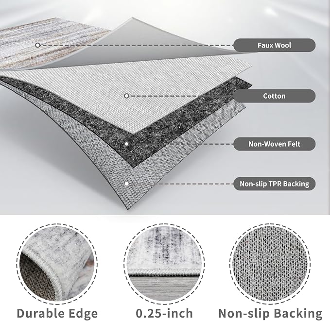 3x16 Washable Hallway Runner Rug: Extra Long Runners - Image 4