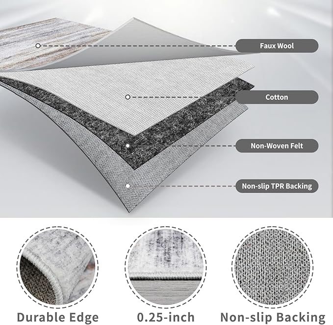 2x3 Small Washable Area Rug: Non-Slip Indoor Door Mat - Image 6