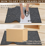 Indoor Door Mat 30"x47" Large, Low-Profile Welcome Front Door Mat Indoor - Image 7