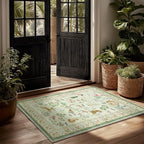 Washable Door Mat Indoor Entrance: 2x3 Entryway Rugs Small Area Rug Non-Slip by palohom