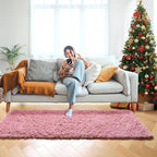 ONASAR Blush Runner Rugs for Bedroom Living Room, Fluffy 2x6 Bedside Hallway - Image 7