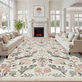 10x14 Area Rugs Washable Rug: Large Boho Living Room Rug Soft Non-Slip Low Pile by Yidanamy