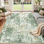 RELEANY Washable Area Rugs 6'x8' Non-Slip Modern Abstract Soft by RELEANY