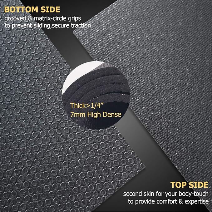 GXMMAT Large Exercise Mat 6'x4'/6'x5'/6'x6', Thick Workout Mats - Image 4