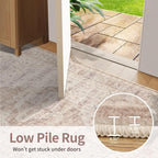 Rugxara 5x7 Soft Pink Washable Area Rug - Image 7