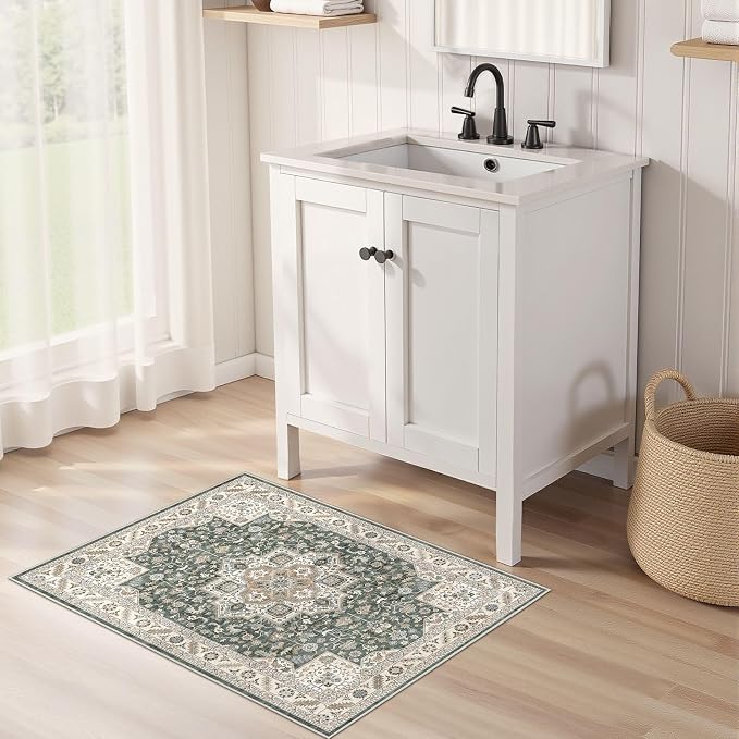 Vintage Entryway Area Rug 2x3 - Image 3