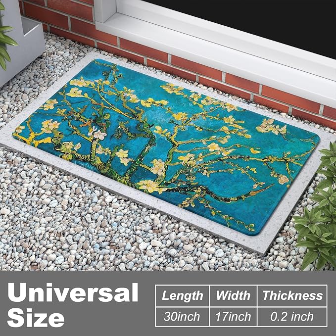 Rnivvi Front Door Mat, Heavy Duty Low Profile Anti-slip Entryway Rug - Image 3