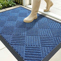 OLANLY Front Door Mat Outside Entrance 35x23, Heavy Duty Sturdy Natural Rubber by OLANLY