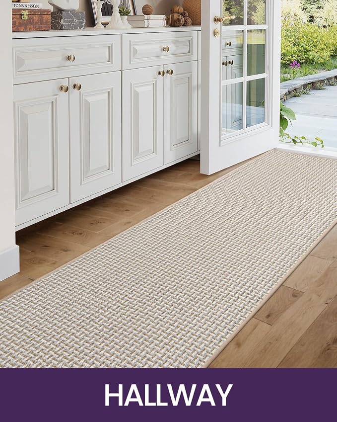 DEXI Hallway Runner Rug 2'4"x8', Non Slip Rubber Backed Runners Carpet - Image 7