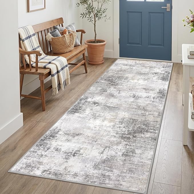 IOHOUZE Abstract Runner Rug 3x7 Ft Washable Runners by iOhouze