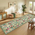 RELEANY Floral 2x8 Area Rugs Washable Print Boho Cute Carpet Non Slip Flower - Image 6