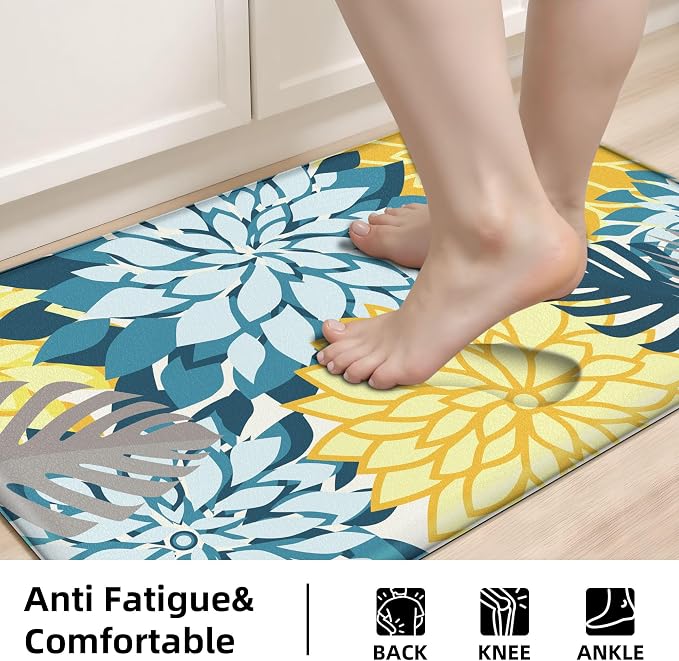 Arenarug Kitchen Mats for Floor 2PCS Cushioned Anti Fatigue Kitchen Mats - Image 4