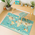 3x5 Play Mat for Kids Playroom by HazoHaus