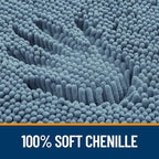 OLANLY Bathroom Rugs 30x20, Extra Soft Absorbent Chenille Bath Rugs, Rubber - Image 3