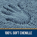 OLANLY Toilet Rugs U-Shaped 20x20, Extra Soft Absorbent Chenille Contour - Image 3