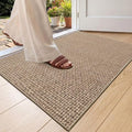 Color&Geometry Ultra Thin Indoor Door Mat 24"x36", Non Slip Rubber Backed Dirt by COLORG