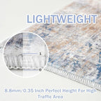 IOHOUZE Abstract Area Rug 4x5 Ft Washable Rugs - Image 5