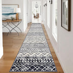 KUTA Boho Runners for Hallways 2.6x12 ft Moroccan Washable Runner Rug Non-Slip - Image 3