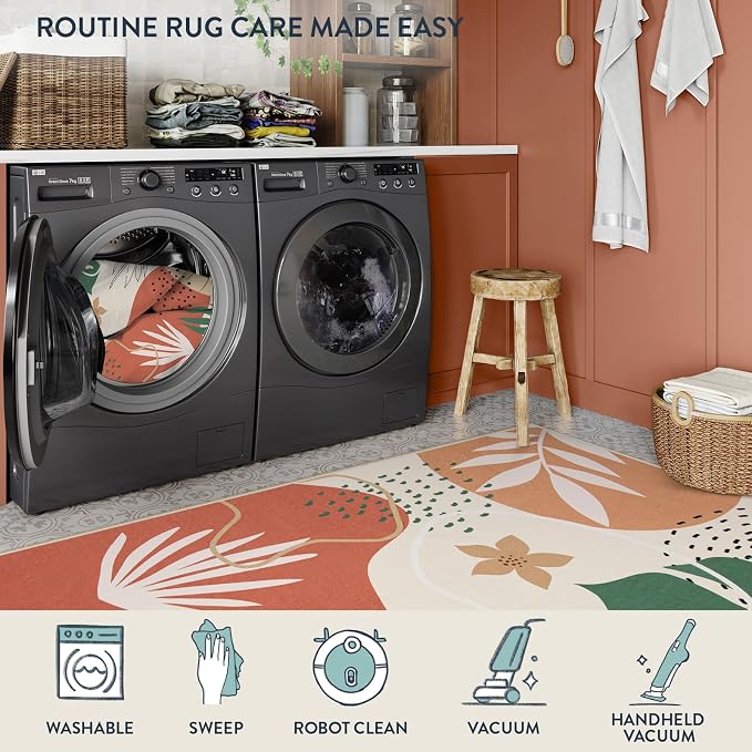 Lahome 5x7 Area Rug for Living Room, Washable Rugs 5x7 for Bedroom Soft Kids - Image 6