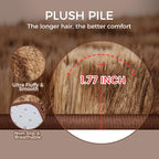 Ultra Soft Rug for Living Room, 6X9 Fluffy Shag Area Rug for Bedroom, Modern - Image 5