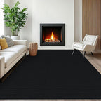 EARTHALL Washable Area Rugs 6x9 Ft Non Slip Living Room Rugs Cotton Rubber by EARTHALL