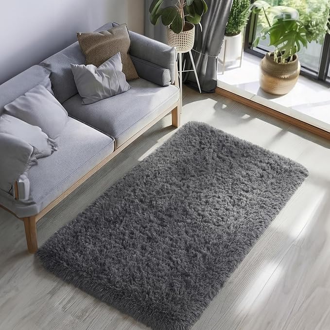 Ophanie Runner Rug for Hallway, 3x6 Washable Non-Slip Fluffy Soft Bedside Rugs - Image 6