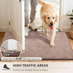 PURRUGS Dirt Trapping Door Mat 34" x 59", Non-Slip Machine Washable Entryway Rug - Image 6