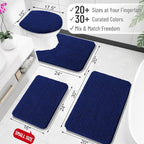 OLANLY Bathroom Rugs 30x18, Extra Soft Absorbent Chenille Bath Rugs, Rubber - Image 2