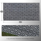 SAND MINE Waterproof Outdoor Rug 10x20 ft, Plastic Reversible Rug, Modern Area - Image 2