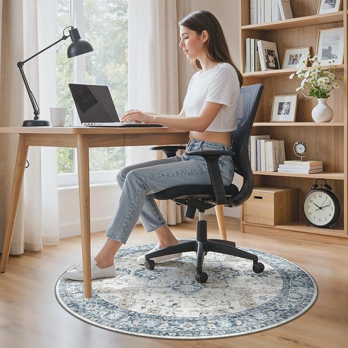 Office Chair Mat for Hardwood Tile Floor, Under Desk Carpet Protector for - Image 2