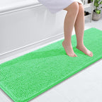 OLANLY Bathroom Runner Rugs 59x20, Soft Absorbent Chenille Bath Rugs, Rubber by OLANLY