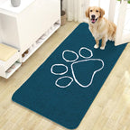 OLANLY Dog Door Mat for Muddy Paws 47x24, Paw Print Design, Absorbs Moisture by OLANLY