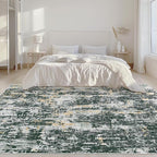 Area Rugs 6x9 Living Room: Washable Rug Modern Abstract Large Rugs Soft Non - Image 3