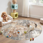 DMOYEST 6ft Round Area Rug Living Room Rugs - Image 5
