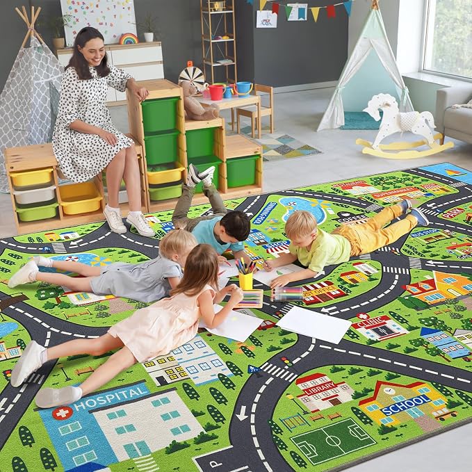 Community Kids Car Play Rug - Image 2