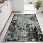 RELEANY Washable Area Rugs 3'x5' Non-Slip Modern Abstract Soft - Image 3