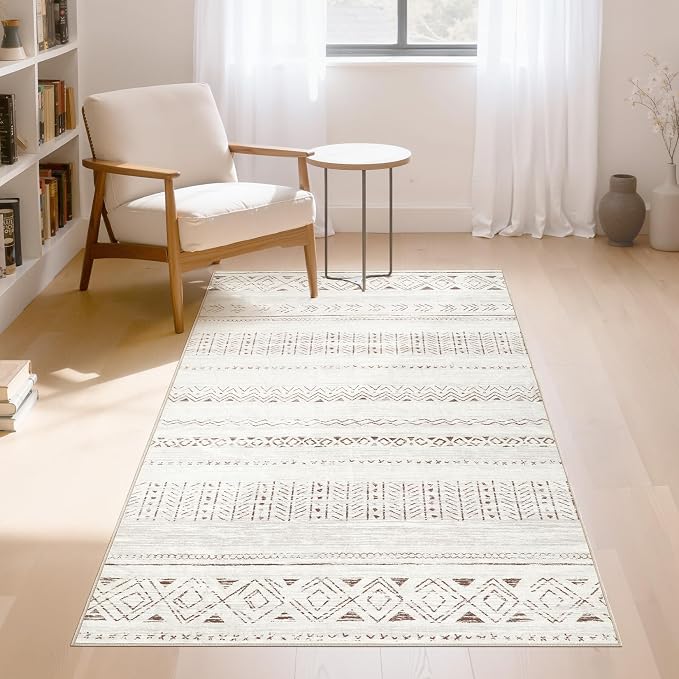 cotiled 3x5 Area Rugs Living Room Rug: Washable Boho Rugs by COTILED