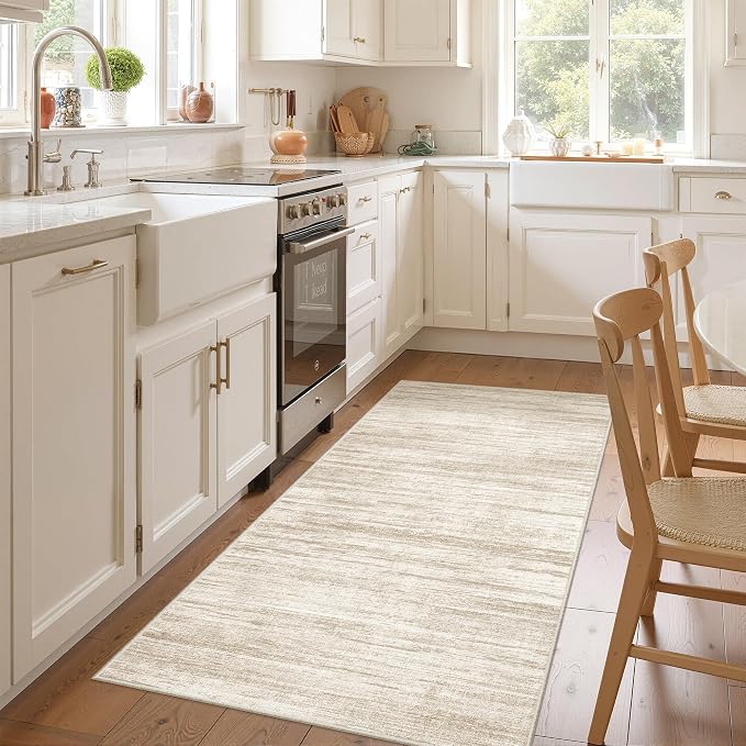 3x6 Runner Rug Non Slip, Thin Entryway Washable Rug by Restydon