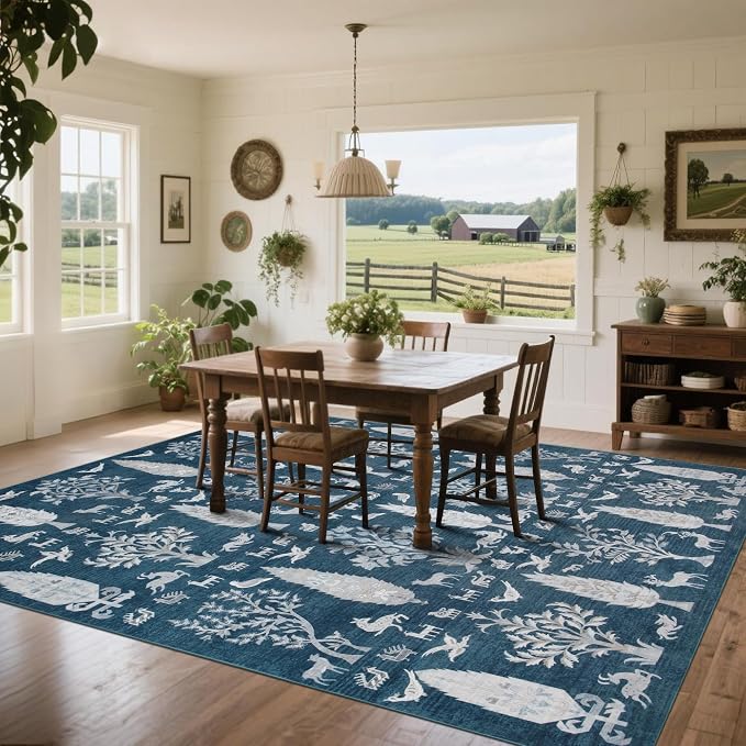 Srugn Washable Rugs 8x10 Area Rugs - Image 7