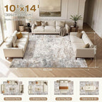 UERMEI 10x11 Area Rug Living Room Rugs - Image 2