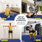CAMBIVO Large Exercise Mat for Home Workout, Shoe-Friendly, Non-Slip Gym Mat - Image 5
